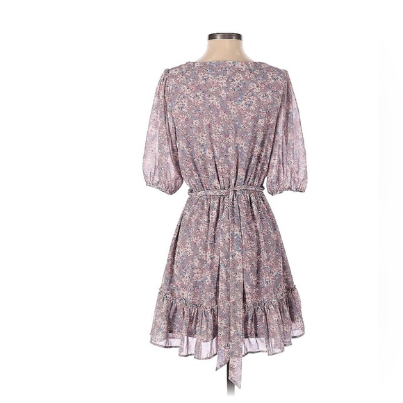 NWOT - Melrose and Market Floral Faux Wrap Mini Dress - Picture 3 of 12